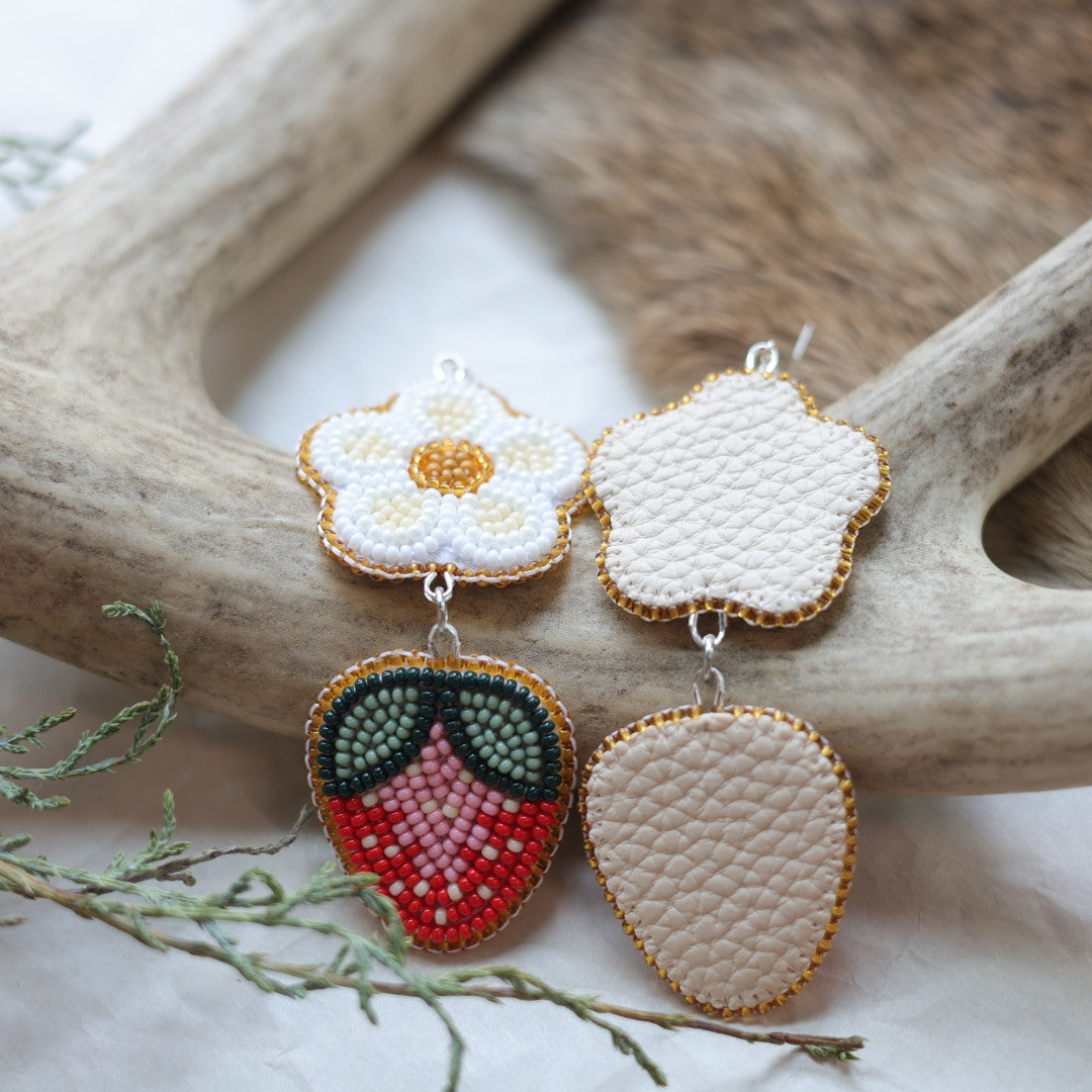 Keegan W. Tiered Strawberry Earrings
