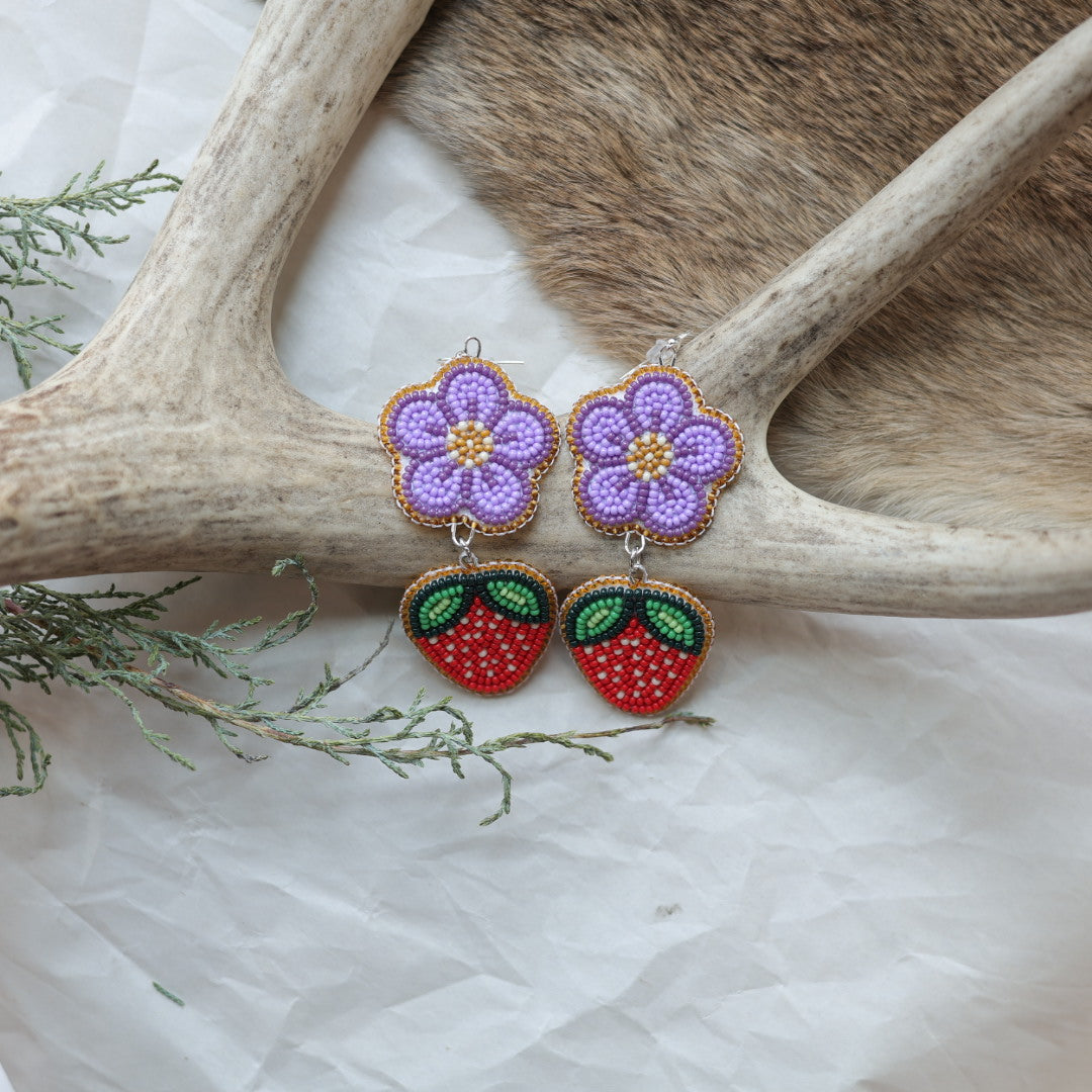Keegan W. Tiered Strawberry Earrings