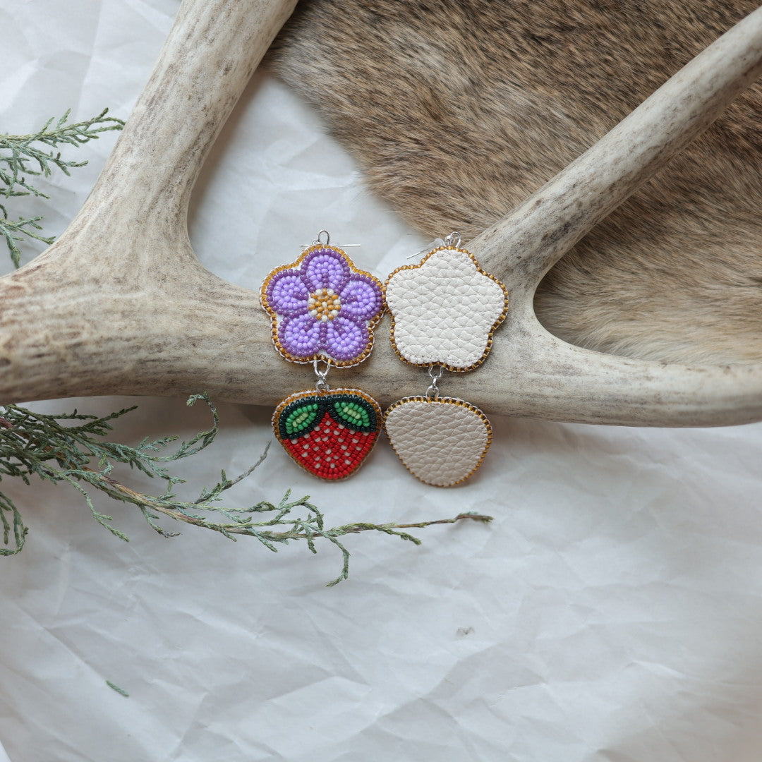 Keegan W. Tiered Strawberry Earrings