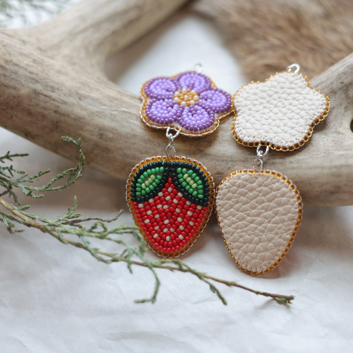 Keegan W. Tiered Strawberry Earrings