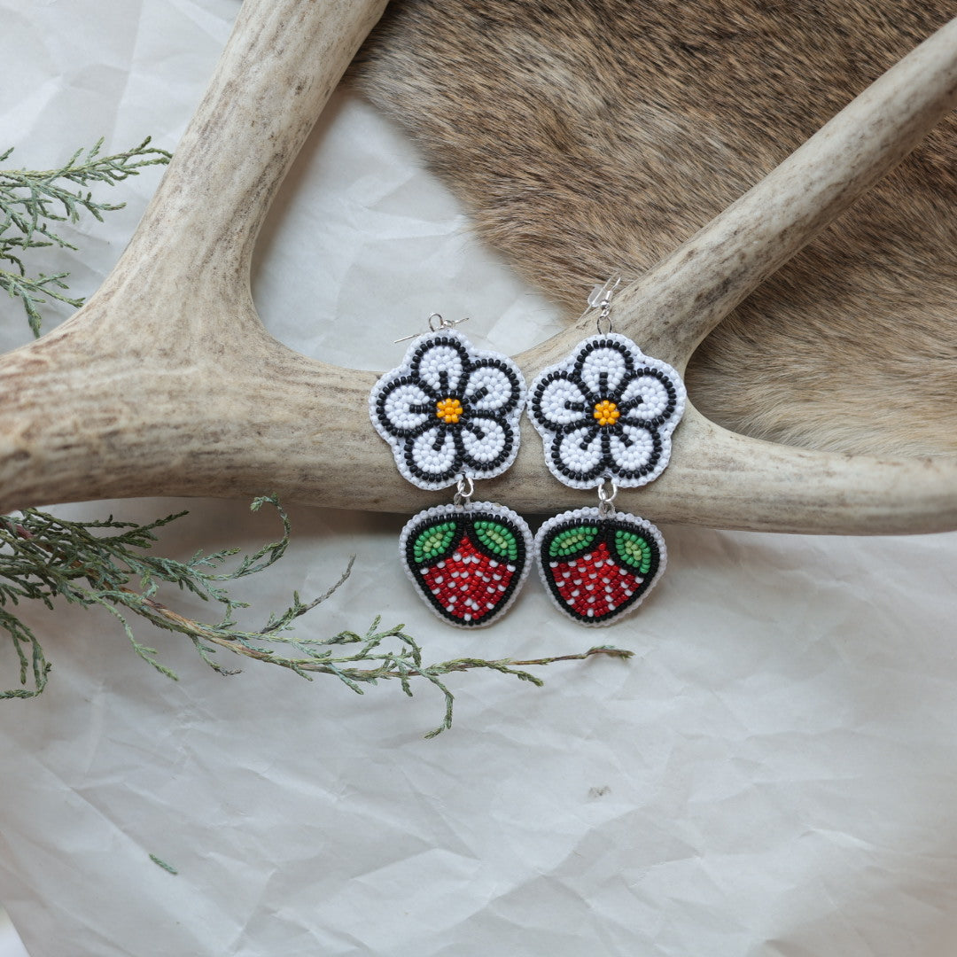 Keegan W. Tiered Strawberry Earrings
