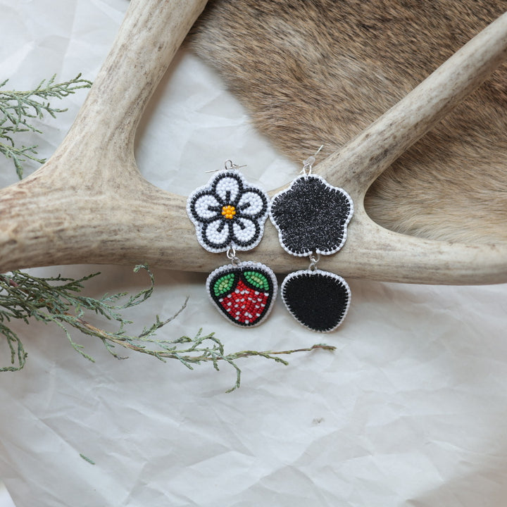 Keegan W. Tiered Strawberry Earrings