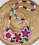 Mary-Jane G Beaded Floral Necklace