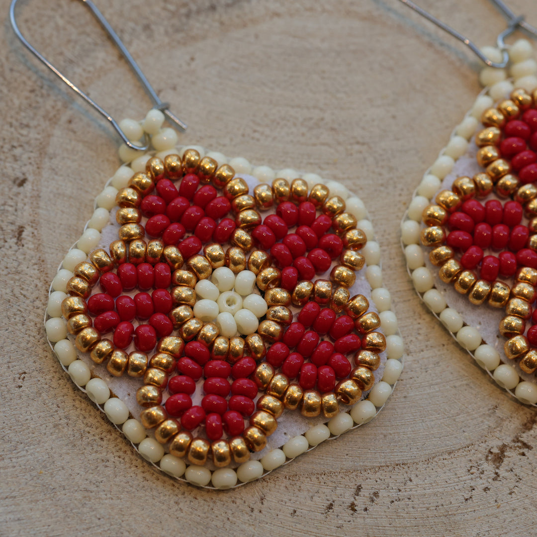 Karahkwa Jewelry Floral Beaded Earrings