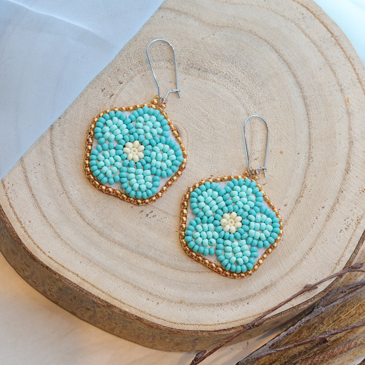 Karahkwa Jewelry Floral Beaded Earrings