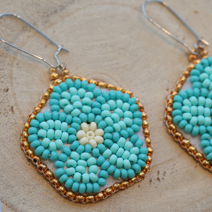 Karahkwa Jewelry Floral Beaded Earrings