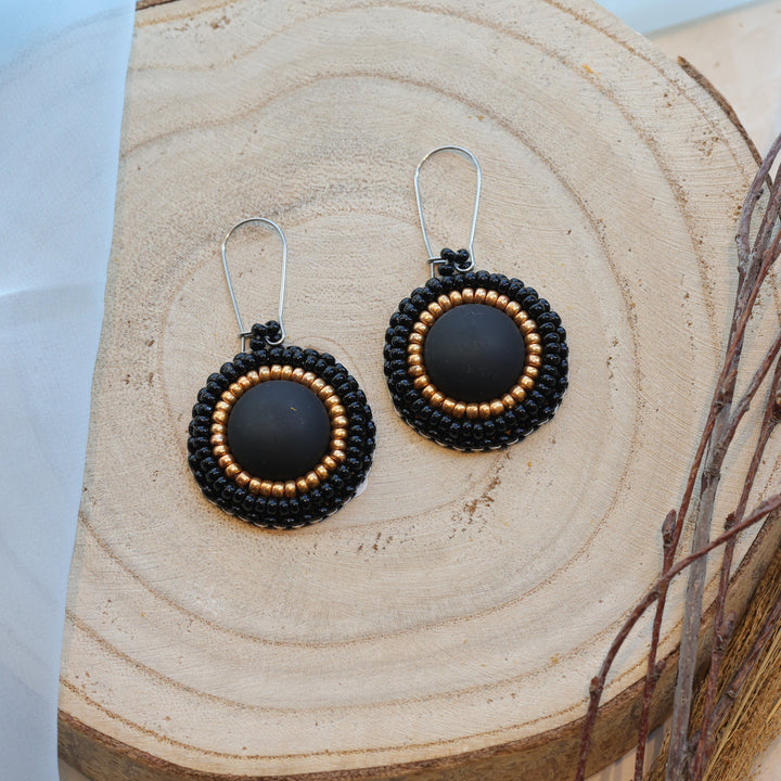 Karahkwa Jewelry Matte Cab Earrings