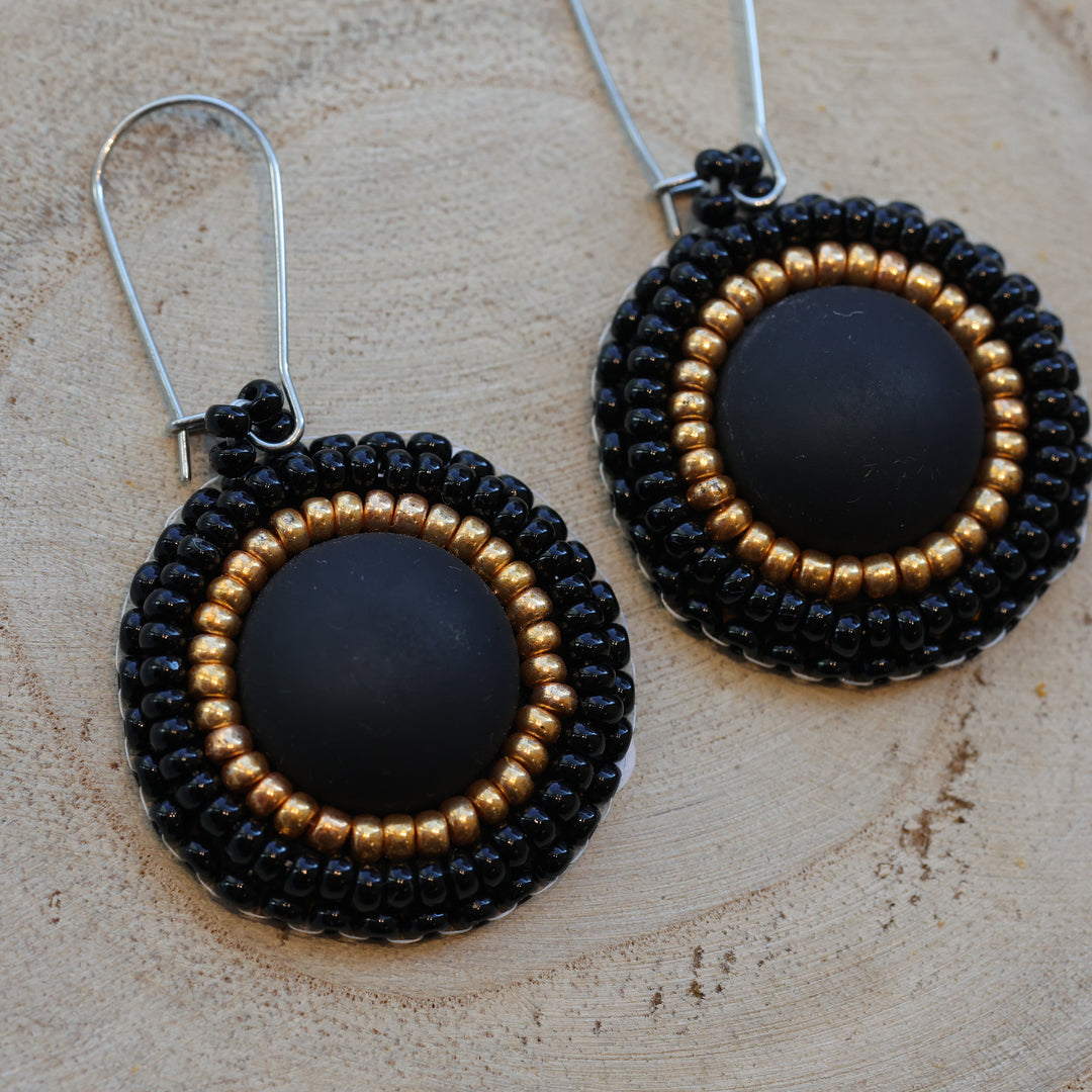 Karahkwa Jewelry Matte Cab Earrings