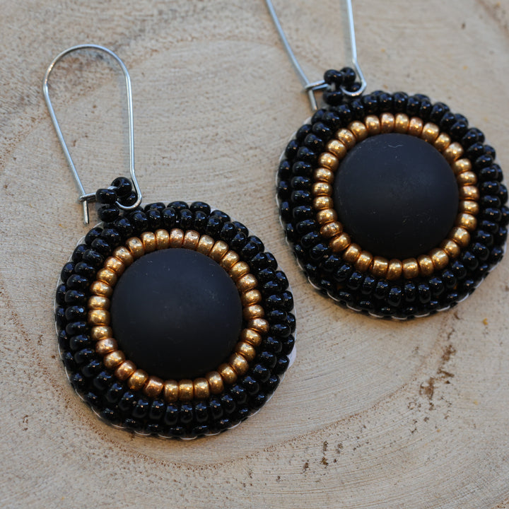 Karahkwa Jewelry Matte Cab Earrings
