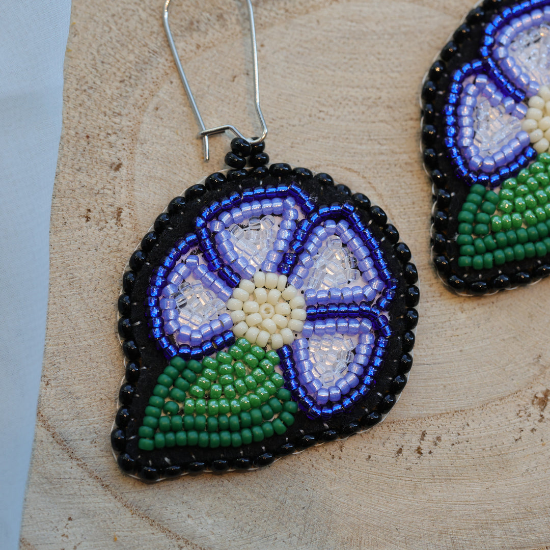 Karahkwa Jewelry Ombre Floral Beaded Earrings
