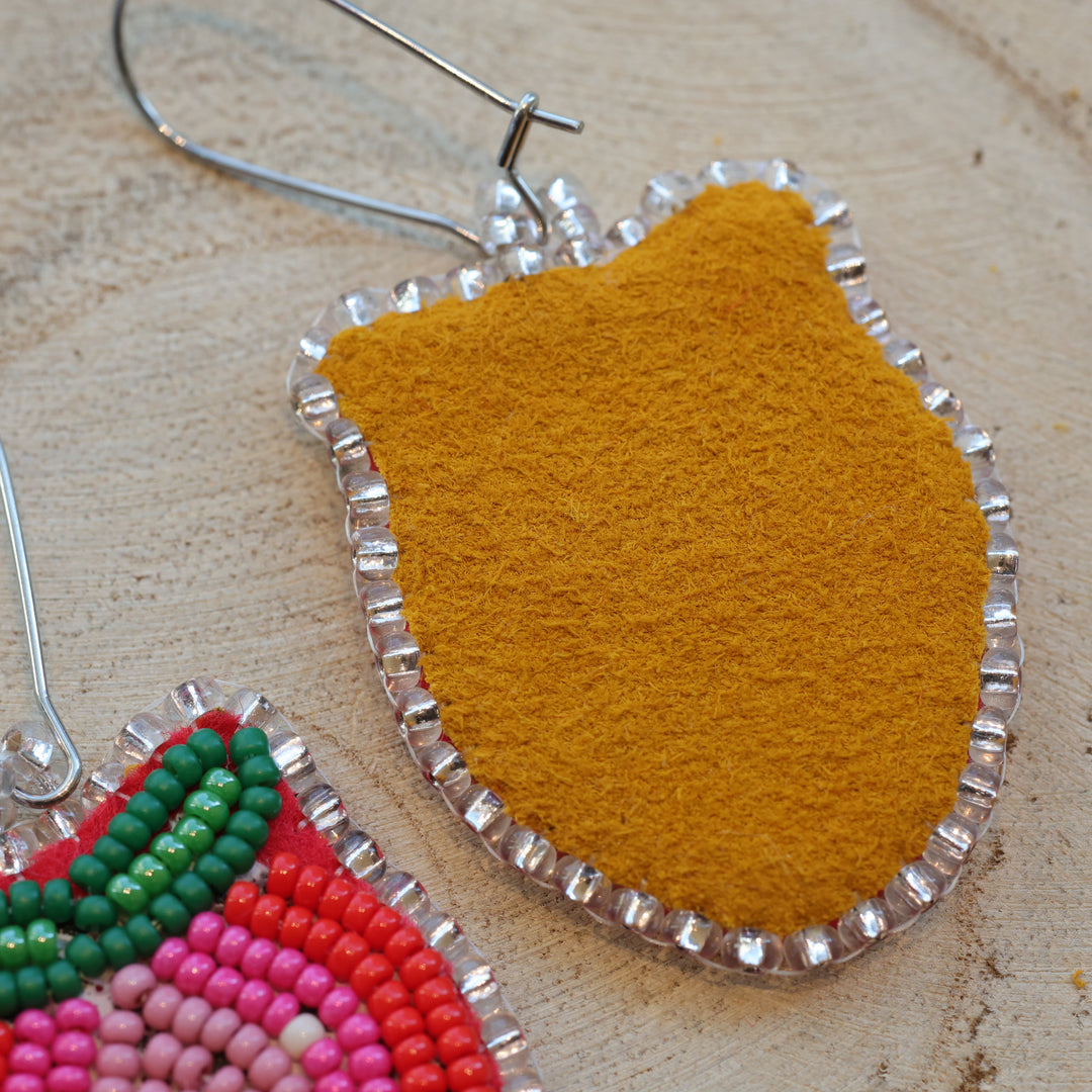 Karahkwa Jewelry Beaded Strawberry Earrings
