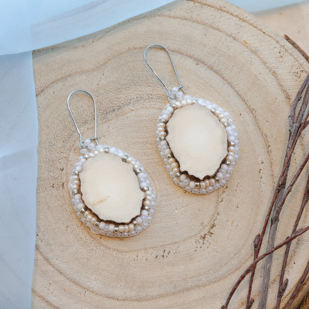 Karahkwa Jewelry Moose Antler Earrings