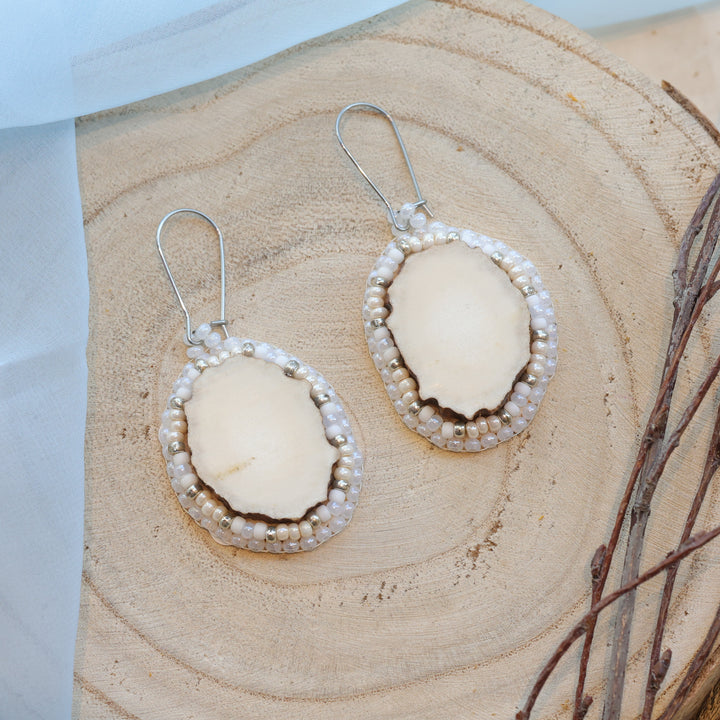 Karahkwa Jewelry Moose Antler Earrings