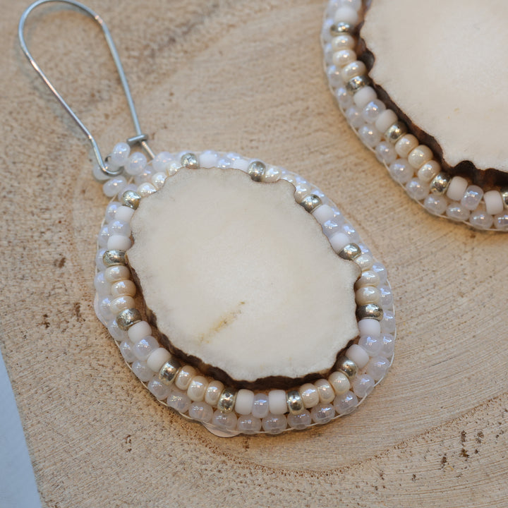 Karahkwa Jewelry Moose Antler Earrings