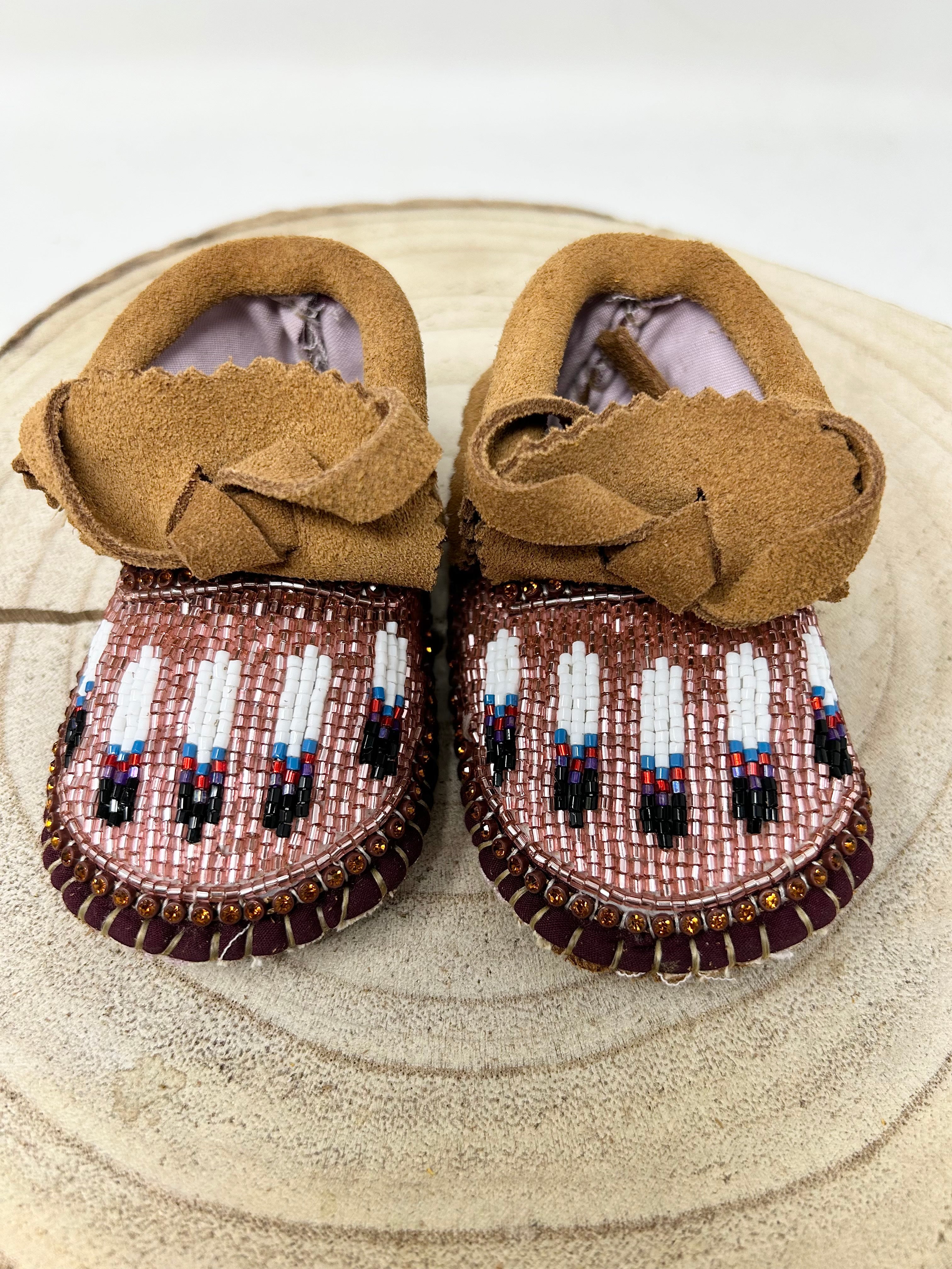 Baby beaded moccasins on sale