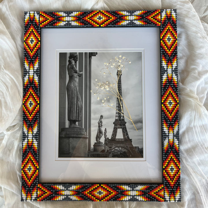 Beaded Frames By Elsie Gunmetal Beaded Frames