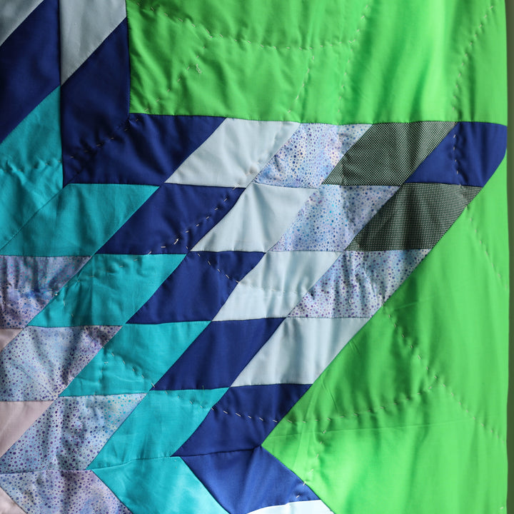 Kishey A. Green Star Blanket