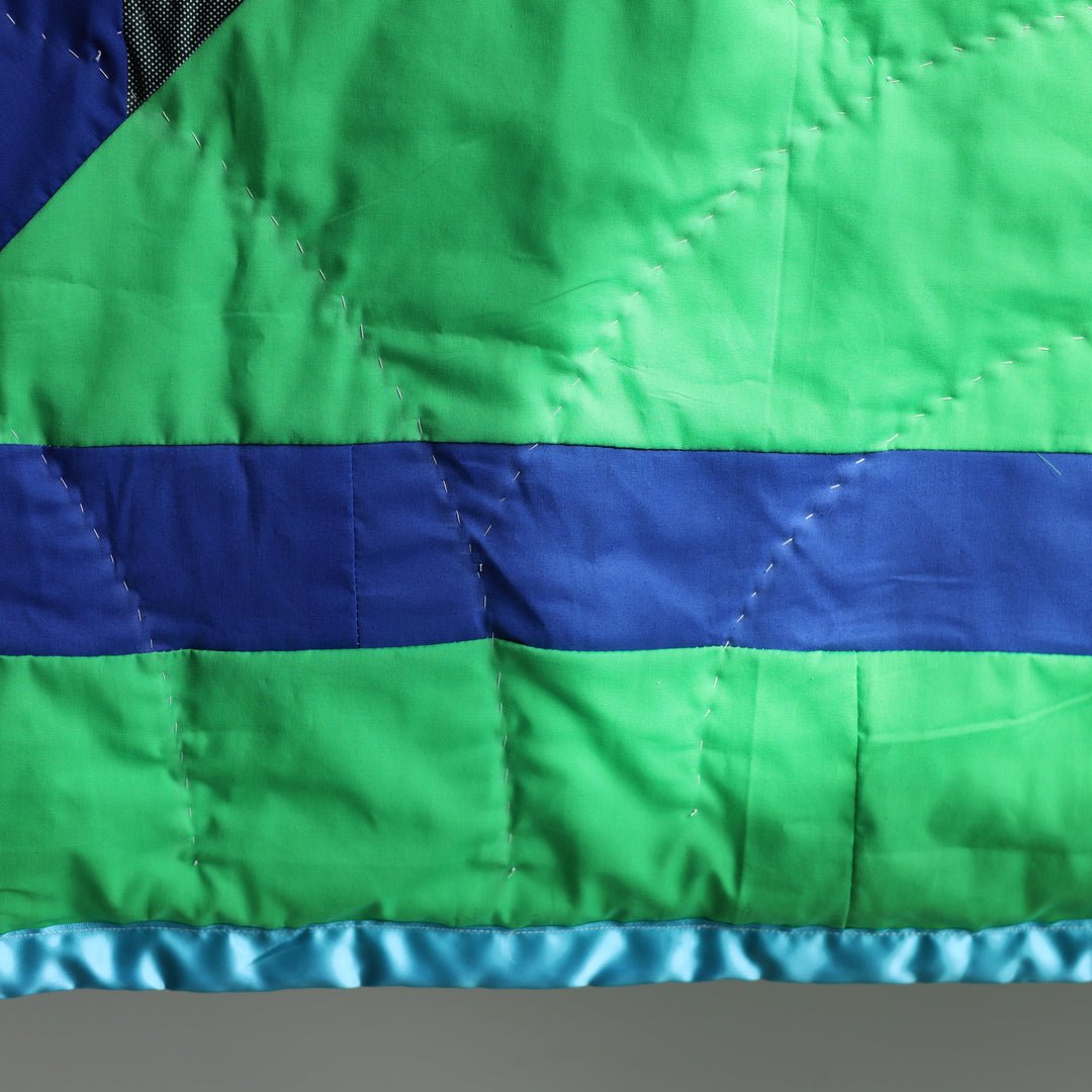 Kishey A. Green Star Blanket