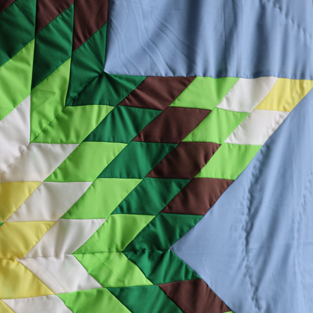 Kishey A. Green Star Blanket