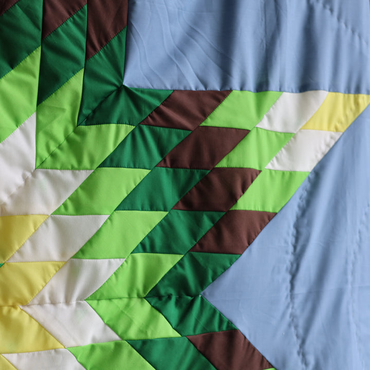 Kishey A. Green Star Blanket