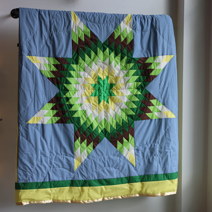 Kishey A. Green Star Blanket
