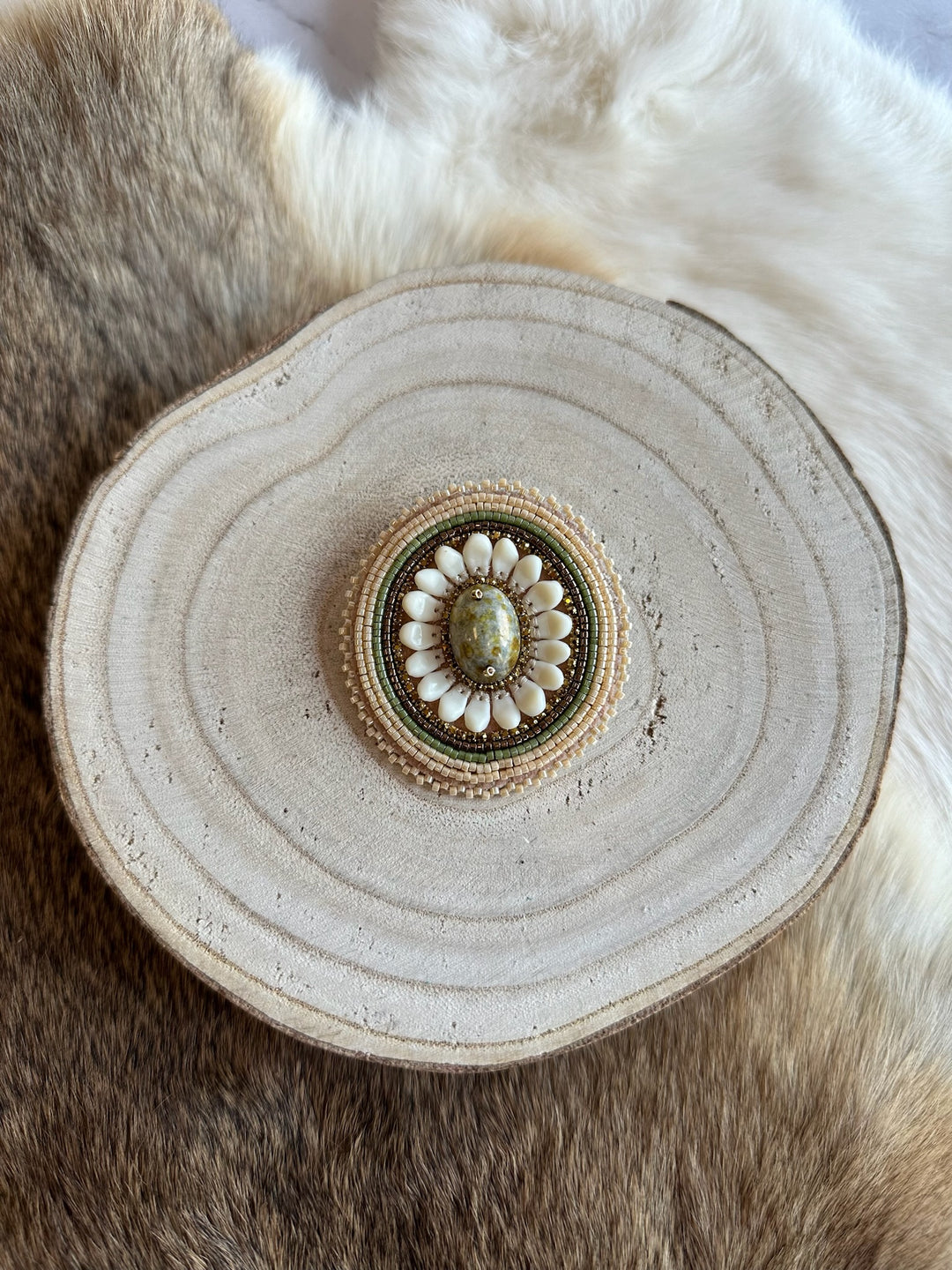 Beth Rose Designs Elk Tooth Hybrid Brooches