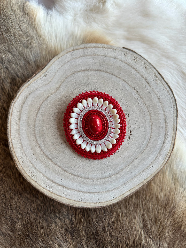 Beth Rose Designs Elk Tooth Hybrid Brooches