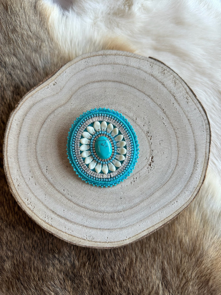 Beth Rose Designs Elk Tooth Hybrid Brooches