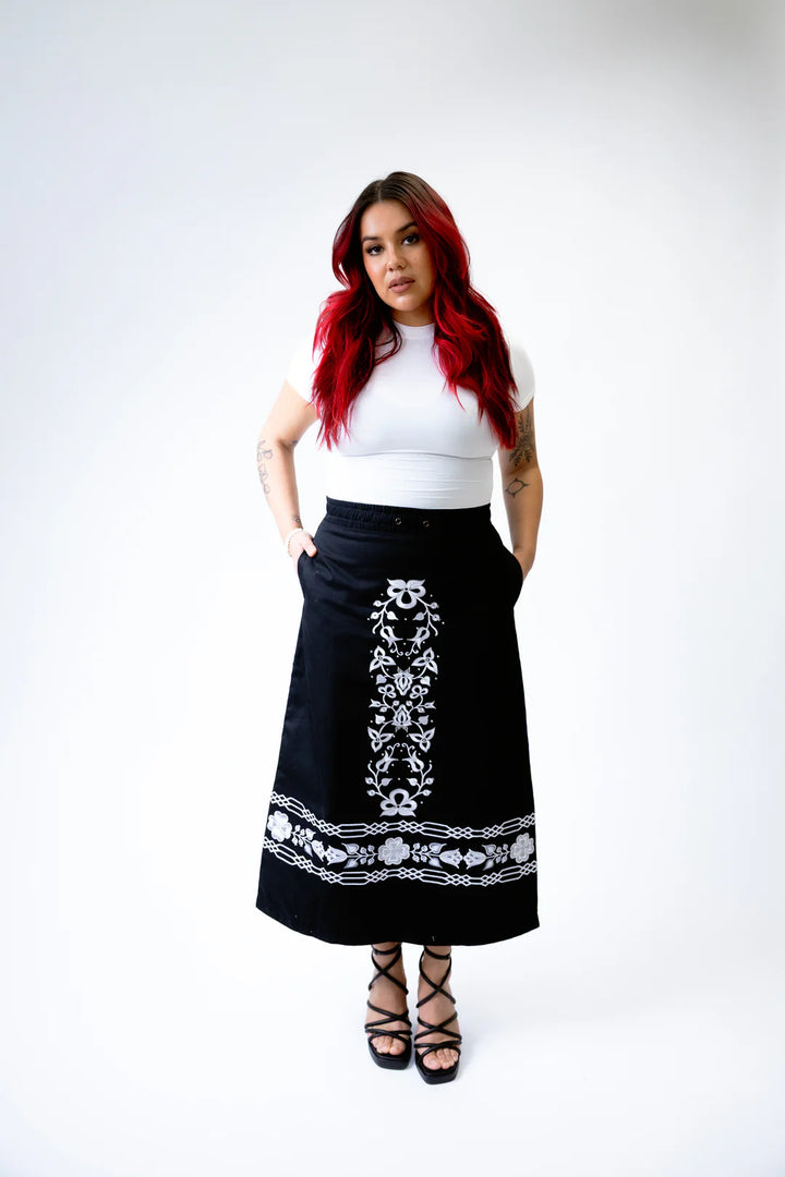 Ocean Kiana White Bloom Skirt