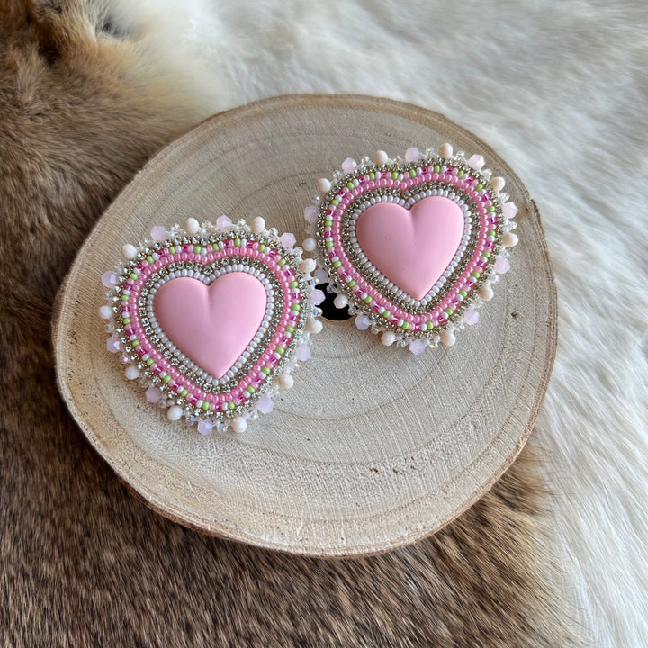 Keegan W. Heart Pastel Earrings