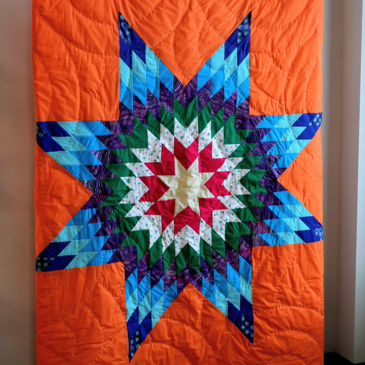 Kishey A. Orange Star Blanket