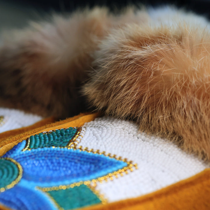 Moccasin Mama Floral Beaded Moccasins