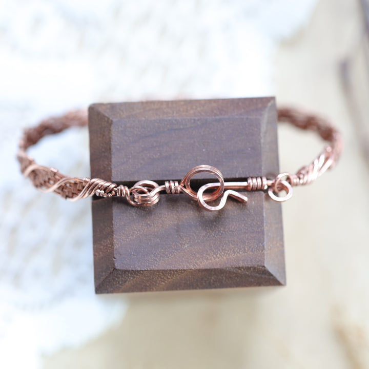 3 Sisters Gemstones Copper Cuff Bracelet