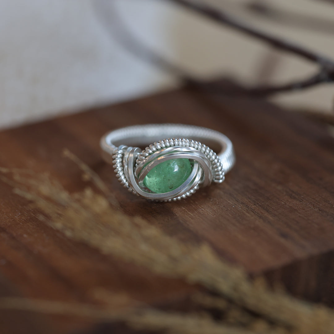 3 Sisters Gemstones Tsavorite Ring