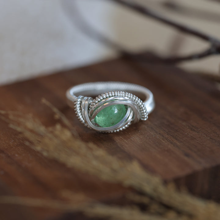 3 Sisters Gemstones Tsavorite Ring