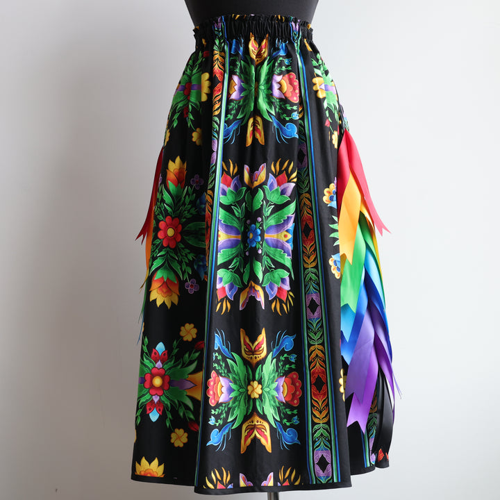 Phoenyx Designs Regalia Black Ribbon Skirt