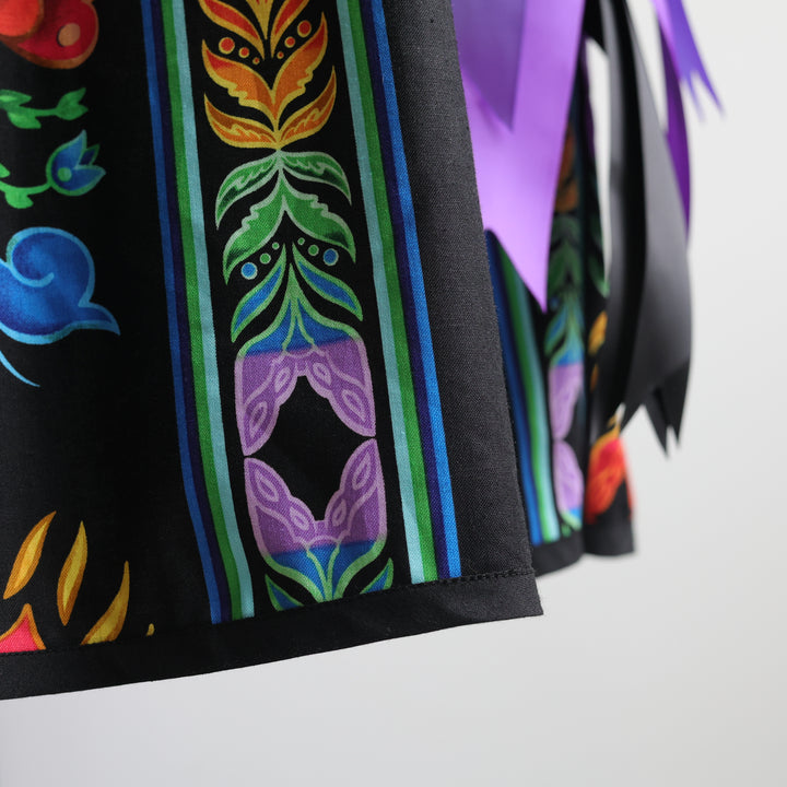 Phoenyx Designs Regalia Black Ribbon Skirt