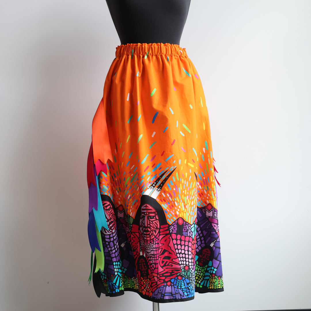 Phoenyx Designs Orange Wisdom Ribbon Skirt