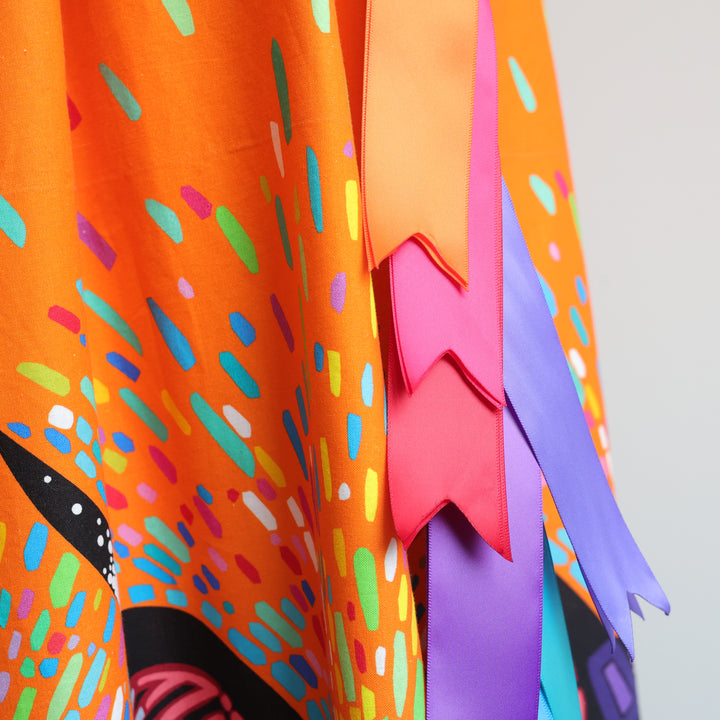 Phoenyx Designs Orange Wisdom Ribbon Skirt