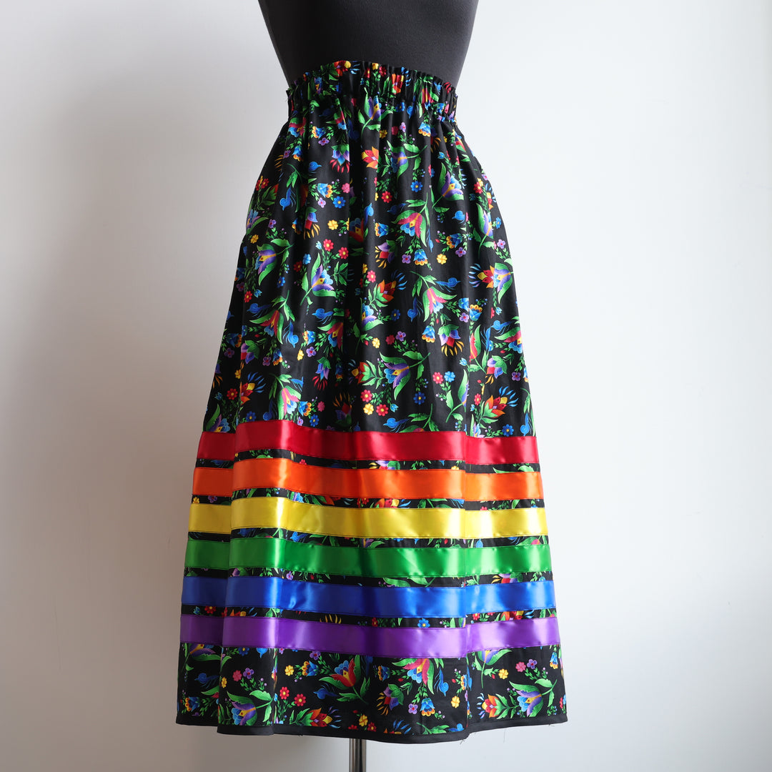 Phoenyx Designs Rainbow Floral Ribbon Skirt