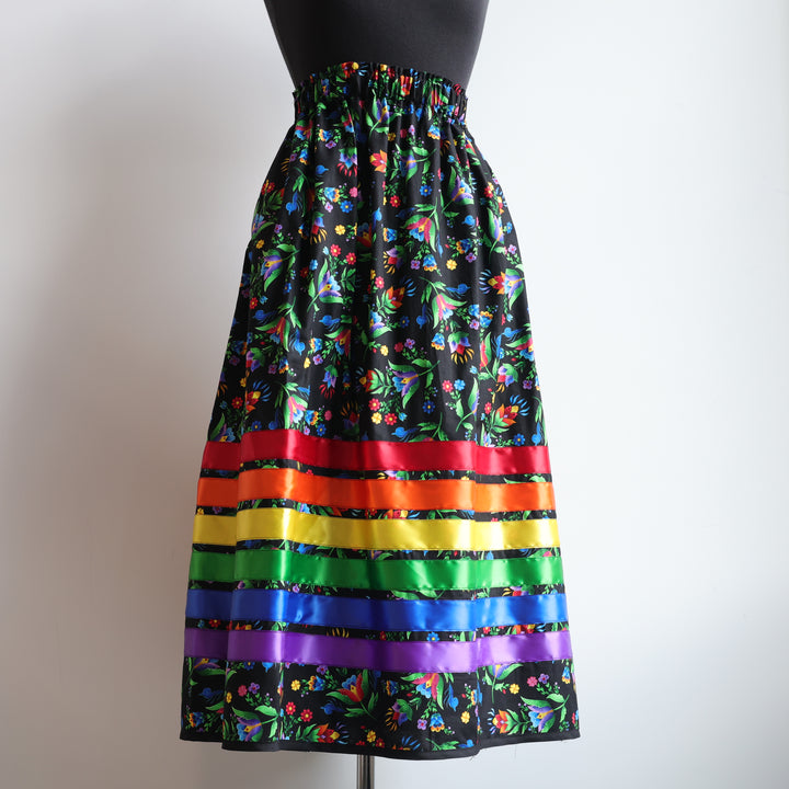Phoenyx Designs Rainbow Floral Ribbon Skirt