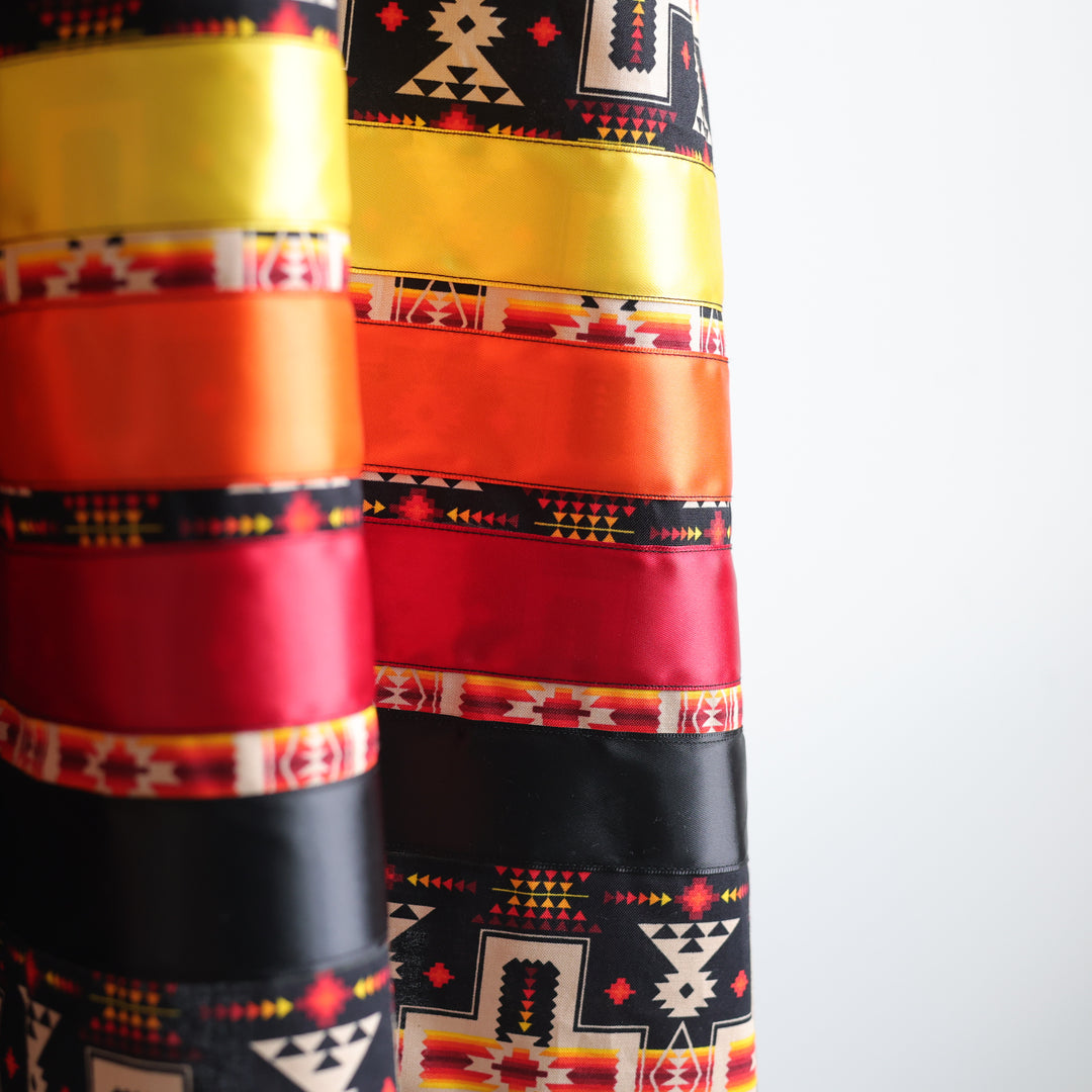 Phoenyx Designs Black Geometric Ribbon Sundress