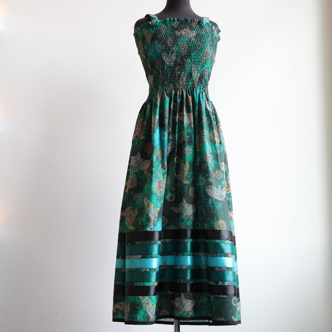 Phoenyx Designs Green Ribbon Sundress