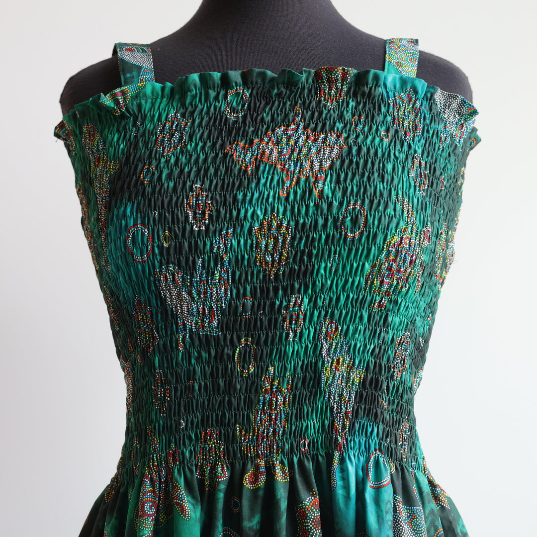 Phoenyx Designs Green Ribbon Sundress