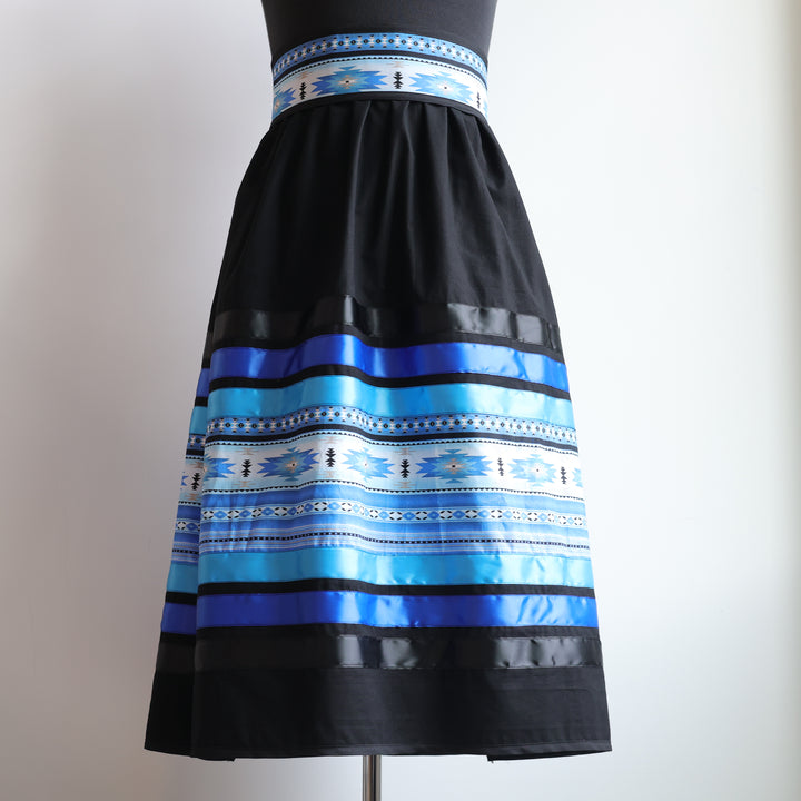 Phoenyx Designs Blue Southwest Ribbon Skirt &amp; Belt