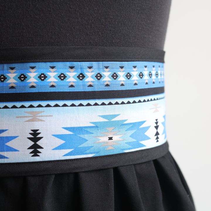 Phoenyx Designs Blue Southwest Ribbon Skirt &amp; Belt