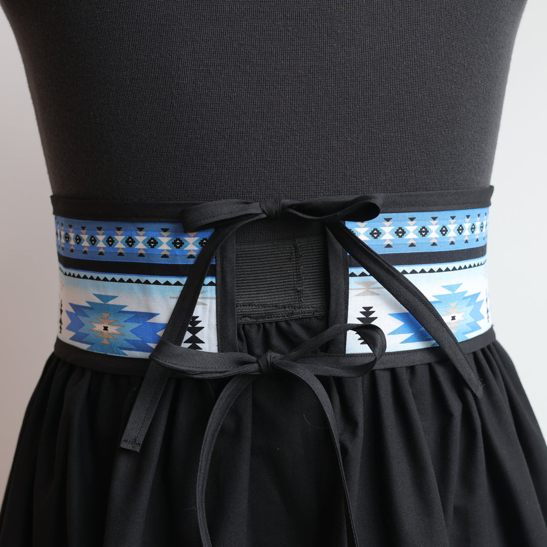 Phoenyx Designs Blue Southwest Ribbon Skirt &amp; Belt