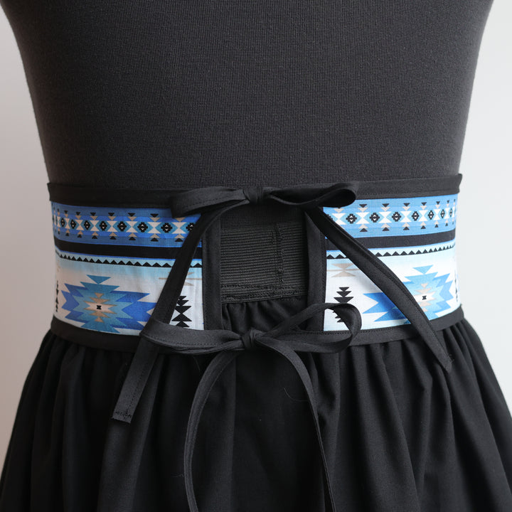 Phoenyx Designs Blue Southwest Ribbon Skirt &amp; Belt