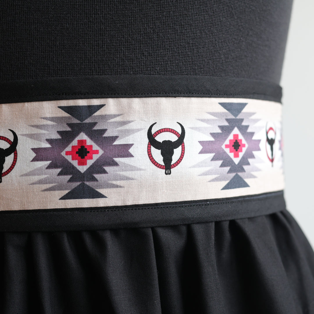 Phoenyx Designs Red Buffalo Ribbon Skirt &amp; Belt