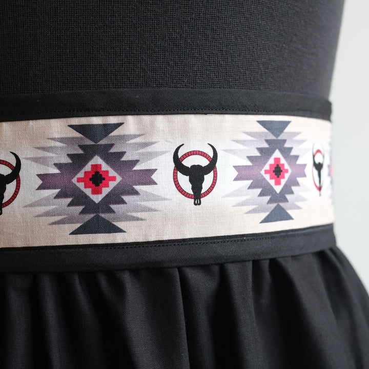 Phoenyx Designs Red Buffalo Ribbon Skirt &amp; Belt